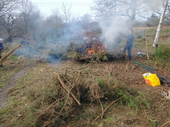 Gorse clearance and burning to restore heathland – Jamie Smith 