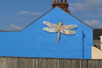 Dragonfly mural in Lowestoft