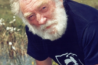 David Bellamy at Meathop Moss Nature Reserve in 1998 (The Wildlife Trusts)