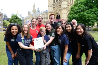 Our young ambassadors take the voices of over 60,000 people to no 10 to demand a better future for wildlife