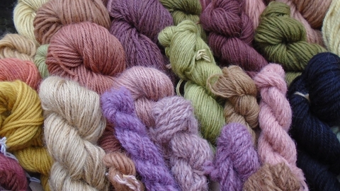 Dyed wool courtesy of Fay Jones