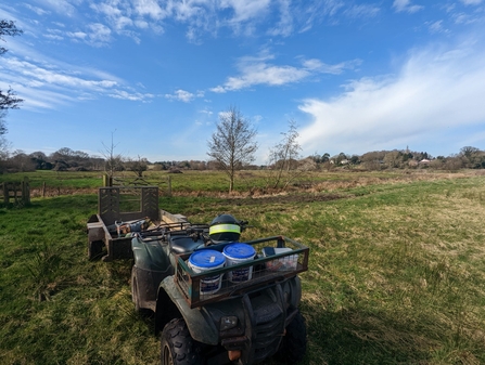 Fencing work at Church Farm ready for cattle grazing – Jamie Smith 