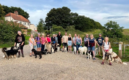 Warden Andy Hickinbotham gave a guided walk of Lound Lakes for Happy Paws Dog Training Society 