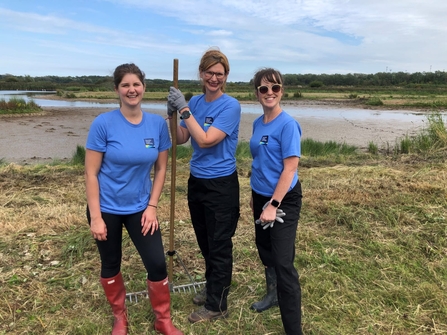 Volunteers from Harwich Haven Authority, Trimley Marshes