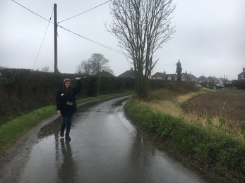 Radio tracking hedgehogs in the rain