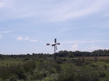 Wind pump castle marshes