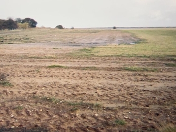 Taken 20 years ago, this shows the same area of Sizewell where the sheep are now, which has been transformed form ex-arable into heathland – Ben Calvesbert