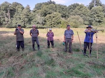 Raking has finished at Newbourne Springs - Charlie McMurray