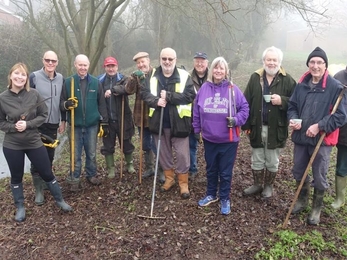 Volunteer work party at Brockley