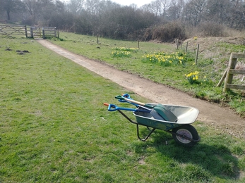 Path maintenance at Lound Lakes - Andrew Hickinbotham 