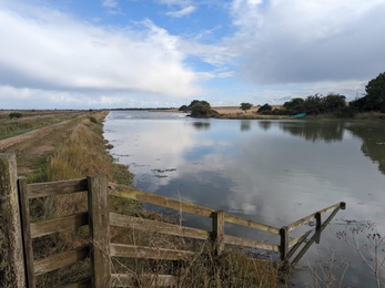 Checking for tidal surge damage - Jamie Smith 