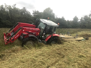 Tractor stuck in foot drain – Andy Hickinbotham 