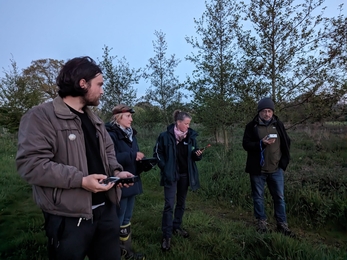 Bat survey at Martlesham Wilds, Thursday 4th May - Ella Broom 