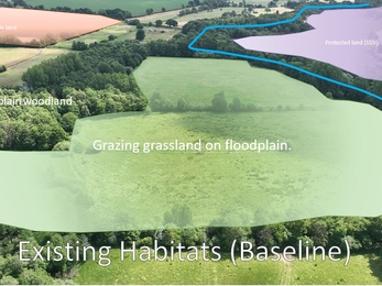 Floodplain before landscape recovery