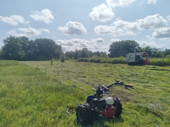 Meadow cutting at Hopton Fen