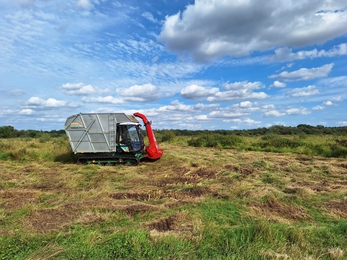 Fen habitat restoration cut being carried out by Softrak at Redgrave and Lopham fen – Debs Crawford 