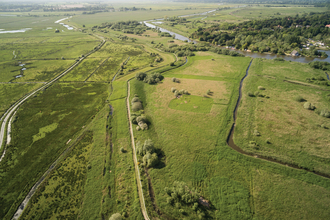 Aerial view of Carlton Marshes by John Lord