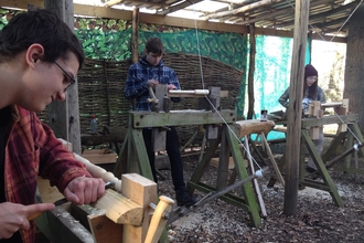 pole lathe turning