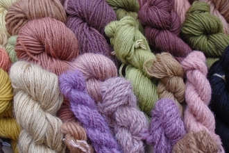 Dyed wool courtesy of Fay Jones