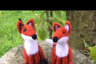Felted foxes