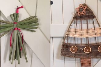 Festive willow decorations by Karen Lawrence