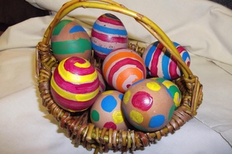 decorated eggs