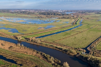 Petos Marsh aerial drone footage