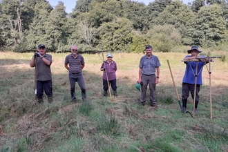 Raking has finished at Newbourne Springs - Charlie McMurray