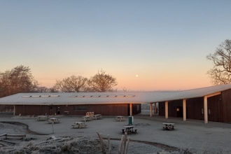 Sunrise and 'wolf moon' at Carlton Marshes - Gavin Durrant