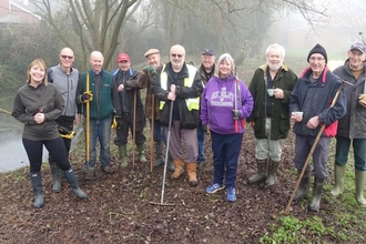 Volunteer work party at Brockley