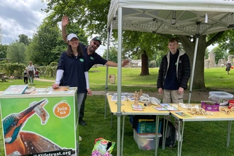 Sam at the Bioblitz in Abbey Gardens, Bury St. Edmunds