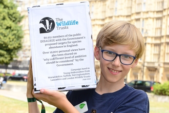 Charlie, Youth Board member with 100,000 petition signatures 