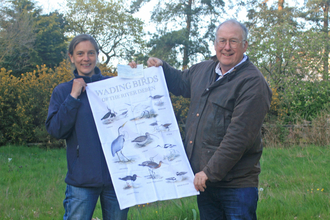 Wading birds tea-towels specially designed by Simon Couchman