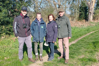 Andrew, JJ, Jenny and John at Martlesham Wilds