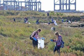 Litter pick at Trimley Marshes - Andrew Excell
