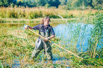 Assistant warden working on reserve