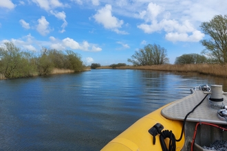 The view from the 12 seater rib on the River Waveney