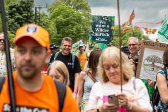 Craig Bennett at the Restore Nature March in London
