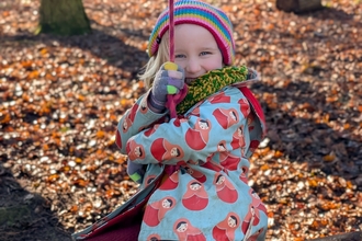 Girl on swing