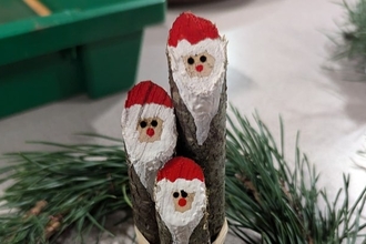 Santa stick natural decorations