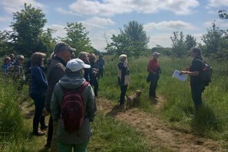 people standing outside