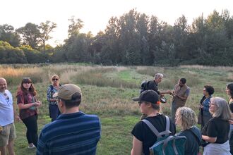 Jon leading a summer wild cocktails event