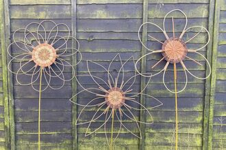 Giant willow flowers made by the Coddiwomplers