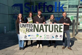 Suffolk Wildlife Trust deliver United For Nature manifesto to council offices