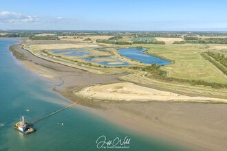 Trimley Marshes Island Restoration, Aerial/Drone
