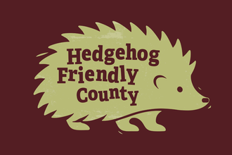 Hedgehog friendly county logo