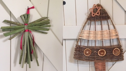 Festive willow decorations by Karen Lawrence