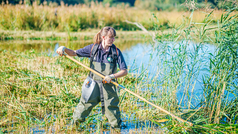Assistant warden working on reserve