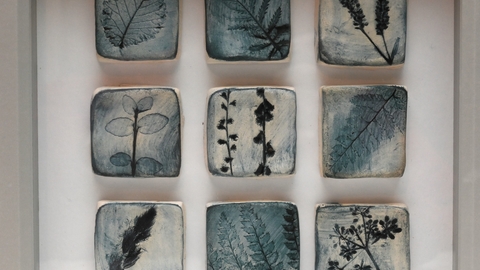 Clay tiles from workshop Phil Stearn