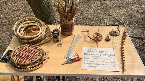 Willow weaving for forest school